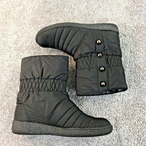 Stuart Weitzman cold weather Rain Snow black boots Slip On Women's Sz 8.5 N